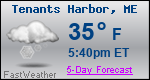 Weather Forecast for Tenants Harbor, ME