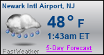 Weather Forecast for Newark International Airport, NJ