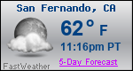 Weather Forecast for San Fernando, CA