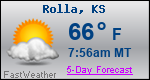 Weather Forecast for Rolla, KS