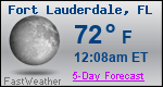 Weather Forecast for Fort Lauderdale, FL
