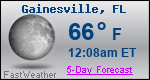 Weather Forecast for Gainesville, FL