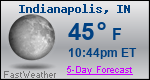 Weather Forecast for Indianapolis, IN