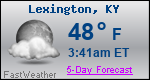 Weather Forecast for Lexington, KY