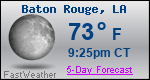Weather Forecast for Baton Rouge, LA