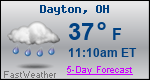 Weather Forecast for Dayton, OH