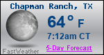 Weather Forecast for Chapman Ranch, TX