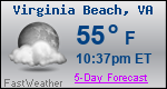 Weather Forecast for Virginia Beach, VA