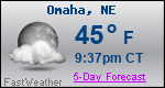 Weather Forecast for Omaha, NE