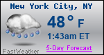 Weather Forecast for New York, NY