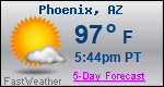 Weather Forecast for Phoenix, AZ