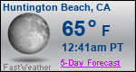 Weather Forecast for Huntington Beach, CA