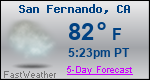 Weather Forecast for San Fernando, CA