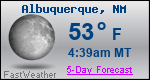 Weather Forecast for Albuquerque, NM