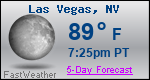 Weather Forecast for Las Vegas, NV