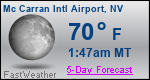 Weather Forecast for Mc Carran International Airport, NV