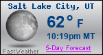 Weather Forecast for Salt Lake City, UT