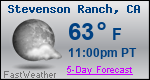 Weather Forecast for Stevenson Ranch, CA