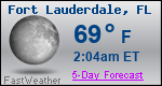 Weather Forecast for Fort Lauderdale, FL