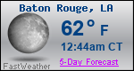Weather Forecast for Baton Rouge, LA