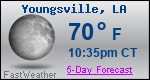 Weather Forecast for Youngsville, LA