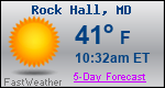 Weather Forecast for Rock Hall, MD