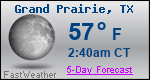 Weather Forecast for Grand Prairie, TX