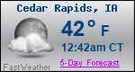 Weather Forecast for Cedar Rapids, IA