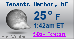 Weather Forecast for Tenants Harbor, ME