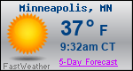 Weather Forecast for Minneapolis, MN