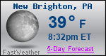 Weather Forecast for New Brighton, PA