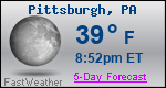 Weather Forecast for Pittsburgh, PA