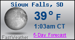 Weather Forecast for Sioux Falls, SD