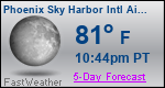 Weather Forecast for Phoenix Sky Harbor International Airport, AZ