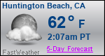 Weather Forecast for Huntington Beach, CA
