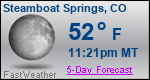 Weather Forecast for Steamboat Springs, CO