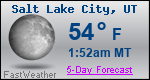 Weather Forecast for Salt Lake City, UT