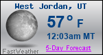 Weather Forecast for West Jordan, UT