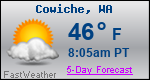 Weather Forecast for Cowiche, WA