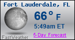 Weather Forecast for Fort Lauderdale, FL