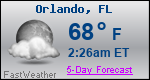 Weather Forecast for Orlando, FL