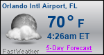 Weather Forecast for Orlando International Airport, FL