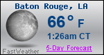 Weather Forecast for Baton Rouge, LA