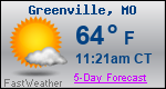 Weather Forecast for Greenville, MO