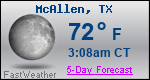 Weather Forecast for McAllen, TX