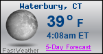 Weather Forecast for Waterbury, CT