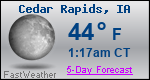 Weather Forecast for Cedar Rapids, IA