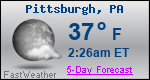 Weather Forecast for Pittsburgh, PA