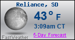 Weather Forecast for Reliance, SD