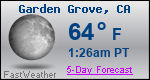 Weather Forecast for Garden Grove, CA